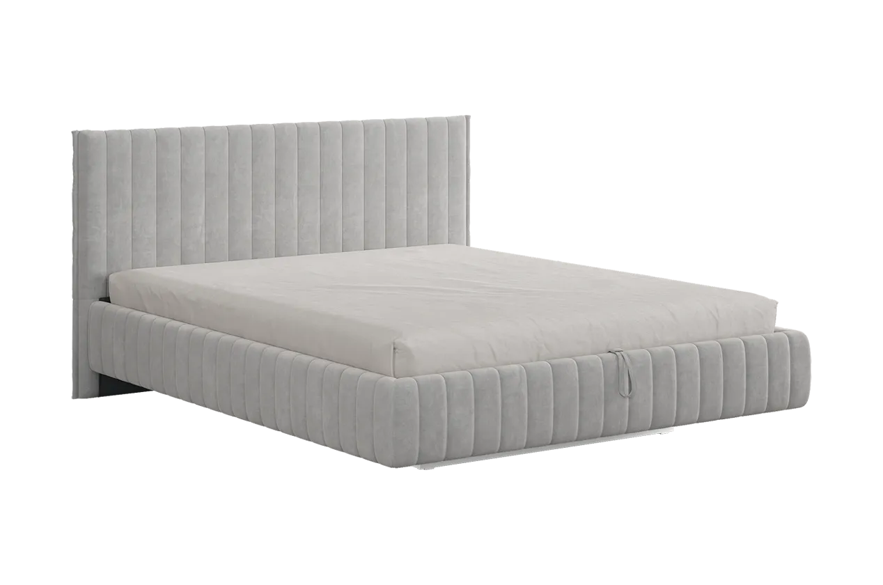 Кровать с подъемным механизмом Твикс 180х200 см галька (велюр) в Нижневартовске - nizhnevartovsk.mebel-tymen.ru | фото