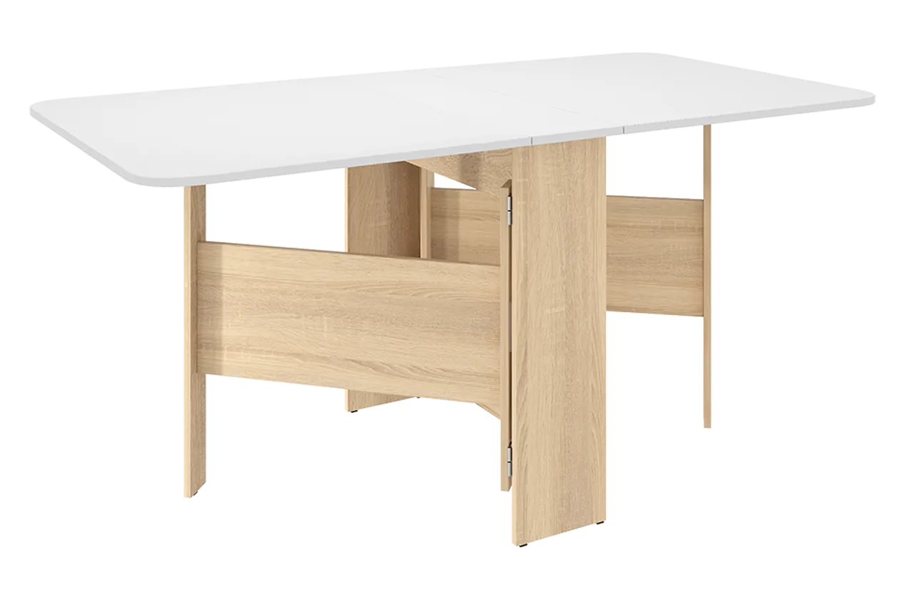 Стол-книжка раскладной Мечта 2 (дуб сонома/белый) в Нижневартовске - nizhnevartovsk.mebel-tymen.ru | фото