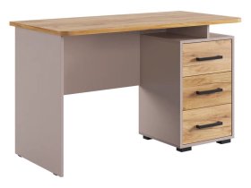 Стол компьютерный 1200 Лайт-2 кашемир/дуб крафт золотой в Нижневартовске - nizhnevartovsk.mebel-tymen.ru | фото