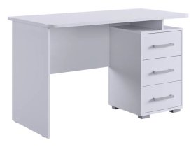 Стол компьютерный 1200 Лайт-2 белый/белый в Нижневартовске - nizhnevartovsk.mebel-tymen.ru | фото