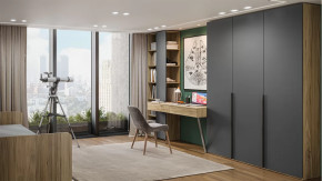 Детская «Порто» Яблоня Беллуно, Графит софт в Нижневартовске - nizhnevartovsk.mebel-tymen.ru | фото