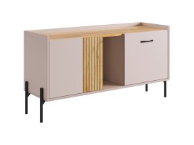 Тумба Доминика кашемир/дуб крафт золотой в Нижневартовске - nizhnevartovsk.mebel-tymen.ru | фото