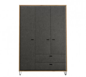 GRACE шкаф SZF3D2S (Дуб наварра/Графит) в Нижневартовске - nizhnevartovsk.mebel-tymen.ru | фото