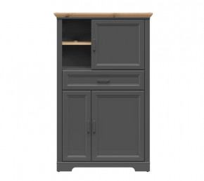 JASMIN шкаф REG3D1S (Графит/ Дуб артизан) в Нижневартовске - nizhnevartovsk.mebel-tymen.ru | фото