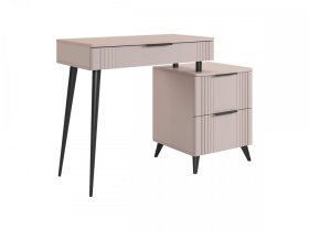 Туалетный столик (без зеркала) Катрин кашемир/фрапучино матовый в Нижневартовске - nizhnevartovsk.mebel-tymen.ru | фото