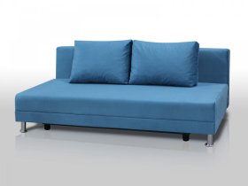 Диван Комфорт Лайт без подлокотников 2 подушки голубой в Нижневартовске - nizhnevartovsk.mebel-tymen.ru | фото
