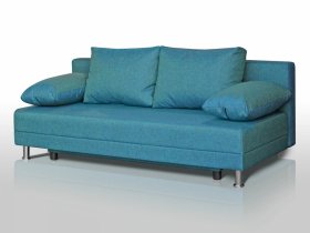 Диван Комфорт без подлокотников 4 подушки азур в Нижневартовске - nizhnevartovsk.mebel-tymen.ru | фото