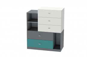 Комод Клео К-1, графит, миндаль, океан Диал в Нижневартовске - nizhnevartovsk.mebel-tymen.ru | фото