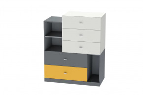 Комод Клео К-1, графит, миндаль, солнечный Диал в Нижневартовске - nizhnevartovsk.mebel-tymen.ru | фото