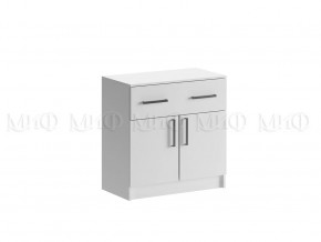 Комод с ящиком 2-мя дверьми Басямиф, белый в Нижневартовске - nizhnevartovsk.mebel-tymen.ru | фото