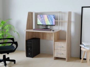 Компьютерный стол КЛ №6.2 Дуб баррик в Нижневартовске - nizhnevartovsk.mebel-tymen.ru | фото