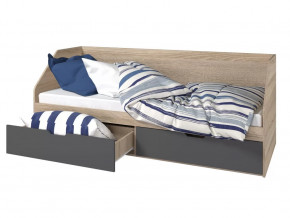 Кровать 800 2 ящика Анталия Графит в Нижневартовске - nizhnevartovsk.mebel-tymen.ru | фото