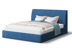 Кровать Хилтон, 2000*1600 мм, синий в Нижневартовске - nizhnevartovsk.mebel-tymen.ru | фото