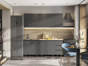 Кухня Челси 2,0м Графит/Графит в Нижневартовске - nizhnevartovsk.mebel-tymen.ru | фото