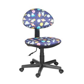 Кресло Логика  Т-59 (космос на синем) без подлокотников в Нижневартовске - nizhnevartovsk.mebel-tymen.ru | фото