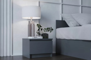 МОРИ ТПМ400.1 Тумба прикроватная (ш404*г350*в300мм), ЛДСП Графит (МП) в Нижневартовске - nizhnevartovsk.mebel-tymen.ru | фото