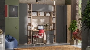 Набор детской мебели «Порто» №10 Яблоня Беллуно, Графит софт в Нижневартовске - nizhnevartovsk.mebel-tymen.ru | фото