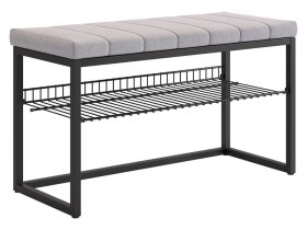 Обувница Классная 2 черный муар/оникс (велюр) в Нижневартовске - nizhnevartovsk.mebel-tymen.ru | фото