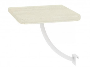 Полка прикроватная квадратная Милсон белая в Нижневартовске - nizhnevartovsk.mebel-tymen.ru | фото