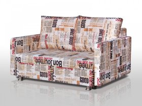 Диван Реал 120 с подлокотниками Газета в Нижневартовске - nizhnevartovsk.mebel-tymen.ru | фото