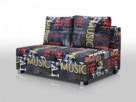 Диван Реал 120 без подлокотников мюзик графит в Нижневартовске - nizhnevartovsk.mebel-tymen.ru | фото