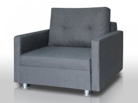 Кресло-кровать Реал 80 с подлокотниками графит в Нижневартовске - nizhnevartovsk.mebel-tymen.ru | фото