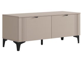 Тумба Рич кашемир/фрапучино матовый/черный в Нижневартовске - nizhnevartovsk.mebel-tymen.ru | фото