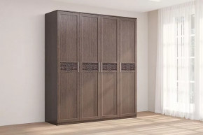 Шкаф 4-х створчатый Кэт-4 Венге Диал в Нижневартовске - nizhnevartovsk.mebel-tymen.ru | фото