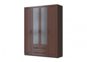 Шкаф ШР-4 "Кантри" 2 зеркала, орех в Нижневартовске - nizhnevartovsk.mebel-tymen.ru | фото