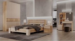 Спальный гарнитур Ленора Дуб вотан/Кашемир в Нижневартовске - nizhnevartovsk.mebel-tymen.ru | фото