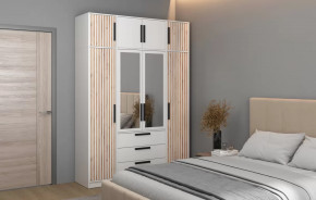 Спальный гарнитур Вегас (ЛДСП Белый) в Нижневартовске - nizhnevartovsk.mebel-tymen.ru | фото