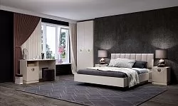 Спальня №2 "Капри" Сатин в Нижневартовске - nizhnevartovsk.mebel-tymen.ru | фото