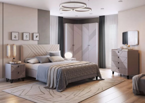 Спальня Кашемир №3, кашемир/сантьяго в Нижневартовске - nizhnevartovsk.mebel-tymen.ru | фото