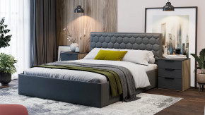 Спальня «Порто» Яблоня Беллуно, Графит софт в Нижневартовске - nizhnevartovsk.mebel-tymen.ru | фото