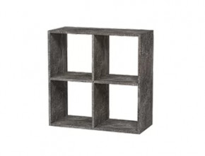 Стеллаж 4 секции графит Герда в Нижневартовске - nizhnevartovsk.mebel-tymen.ru | фото