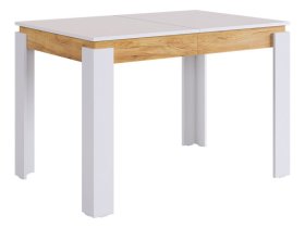 Стол обеденный раздвижной Гермес 2 белое дерево/дуб крафт золотой в Нижневартовске - nizhnevartovsk.mebel-tymen.ru | фото