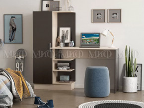 Стол компьютерный №1 Дуб беленый-венге в Нижневартовске - nizhnevartovsk.mebel-tymen.ru | фото