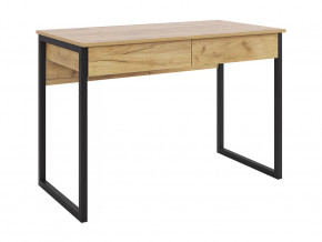 Стол Юниор дуб крафт золотой/черный муар в Нижневартовске - nizhnevartovsk.mebel-tymen.ru | фото