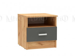 Тумба прикроватная Мартина ЛДСП Графит, Дуб крафт в Нижневартовске - nizhnevartovsk.mebel-tymen.ru | фото